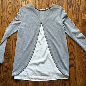 Gray Women's Long Sleeve Top
